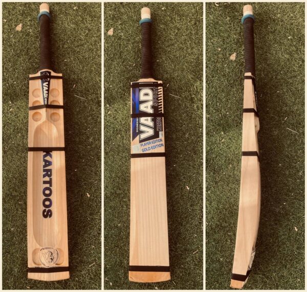 Double Blade Diamond Cut Hard Tennis Gold Edition, Flat Surface Bat
